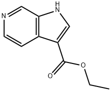 1H-吡咯并[2,3-C]吡啶-3-羧酸乙酯,67058-73-5,结构式
