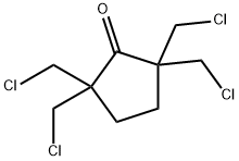 2,2,5,5-TETRAKIS(CHLOROMETHYL)CYCLOPENTANONE Structure