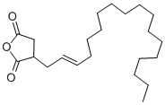 3,4-ジヒドロ-3-(2-オクタデセニル)-2,5-フランジオン 化学構造式