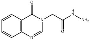 4-オキソ-3,4-ジヒドロキナゾリン-3-酢酸ヒドラジド 化学構造式