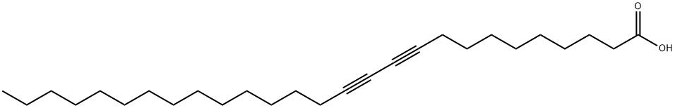 10,12-ヘプタコサジイン酸 化学構造式