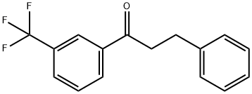 3-フェニル-3'-トリフルオロメチルプロピオフェノン 化学構造式