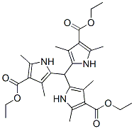 5,5′,5′′-メタントリイルトリス(2,4-ジメチル-1H-ピロール-3-カルボン酸エチル) 化学構造式