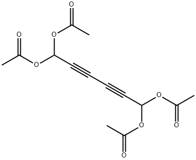 ACETIC ACID 1,6,6-TRIACETOXY-HEXA-2,4-DIYNYL ESTER Struktur