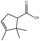 2,2,3-trimethylcyclopent-3-enecarboxylic acid Structure