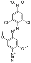 4-(2,6-dichlor-4-nitrophenylazo)-2,5-dimethoxybenzoldiazoniumchlorid