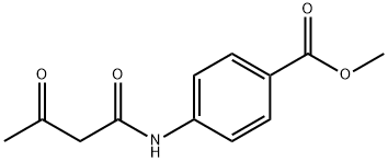 4-(アセトアセチルアミノ)ベンゼンカルボン酸メチル 化学構造式