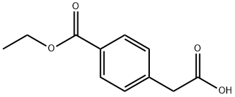 ベンゼン酢酸, 4-(エトキシカルボニル)- 化学構造式