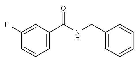 N-BENZYL-3-FLUOROBENZAMIDE, 671-01-2, 结构式