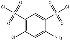 4-AMINO-6-CHLORO-BENZENE-1,3-DISULFONYL DICHLORIDE Struktur