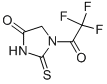 4-Imidazolidinone, 2-thioxo-1-(trifluoroacetyl)- (9CI) Structure