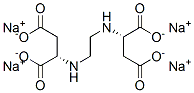 N,N'-(1,2-乙二基)双天冬氨酸四钠盐 结构式
