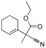 α-シアノ-α-メチル-1-シクロヘキセン-1-酢酸エチル 化学構造式