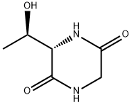 2,5-Piperazinedione, 3-[(1R)-1-hydroxyethyl]-, (3S)- (9CI) Struktur