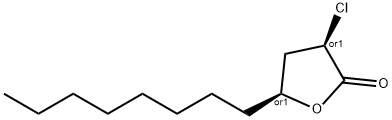 cis-3-chlorodihydro-5-octylfuran-2(3H)-one Struktur