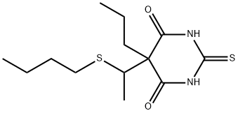 5-[1-(Butylthio)ethyl]-5-propyl-2-sodiothio-4,6(1H,5H)-pyrimidinedione Struktur