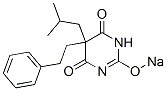 5-Isobutyl-5-phenethyl-2-sodiooxy-4,6(1H,5H)-pyrimidinedione Struktur
