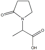 2-(2-氧代吡咯烷-1-基)丙酸 结构式