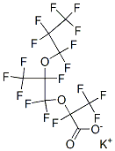 2,3,3,3-テトラフルオロ-2-[1,1,2,3,3,3-ヘキサフルオロ-2-(ヘプタフルオロプロポキシ)プロポキシ]プロパン酸カリウム 化学構造式