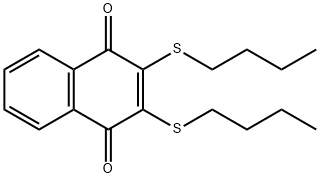 2,3-BIS(N-BUTYLTHIO)-1,4-NAPHTHALENEDIONE Struktur