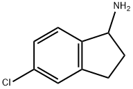 5-クロロ-2,3-ジヒドロ-1H-インデン-1-アミン 化学構造式