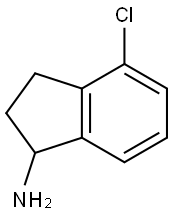 4-chloro-2,3-dihydro-1H-inden-1-amine Struktur