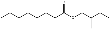 Octanoic acid, 2-methylbutyl ester Structure
