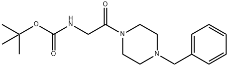 (2-[4-BENZYL-PIPERAZIN-1-YL]-2-OXO-ETHYL)-CARBAMIC ACID TERT-BUTYL ESTER Structure