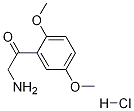 2-アミノ-1-(2,5-ジメトキシフェニル)エタノン塩酸塩 化学構造式