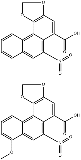 马兜铃酸(1:1MIXTURE OF ARISTOLOCHIC ACID I AND ARISTOLOCHIC ACID II) 结构式