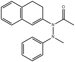 N1-(3,4-Dihydronaphthalen-2-yl)-N2-methyl-N2-phenylacetohydrazide 结构式