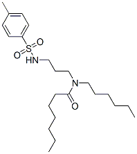 N-Hexyl-N-[3-(p-tolylsulfonylamino)propyl]heptanamide Struktur
