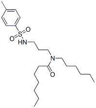 N-Hexyl-N-[3-(p-tolylsulfonylamino)propyl]heptanamide,67138-92-5,结构式