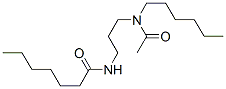 N-[3-(N-Acetylhexylamino)propyl]heptanamide Struktur
