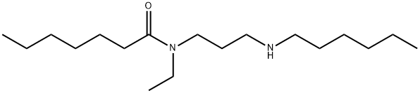 N-Ethyl-N-[3-(hexylamino)propyl]heptanamide 结构式