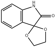 スピロ[1,3-ジオキソラン-2,3'-インドール]-2'(1'H)-オン 化学構造式