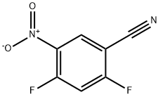 2,4-DIFLUORO-5-NITROBENZONITRILE Struktur