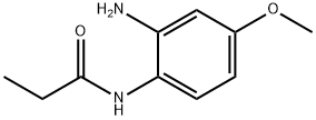 N-(2-アミノ-4-メトキシフェニル)プロパンアミド 化学構造式
