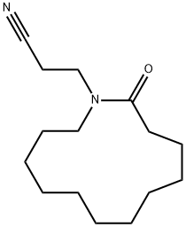 2-オキソアザシクロトリデカン-1-プロパンニトリル 化学構造式