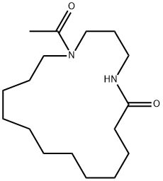 13-Aza-13-acetyl-16-aminohexadecanoic acid lactam Structure