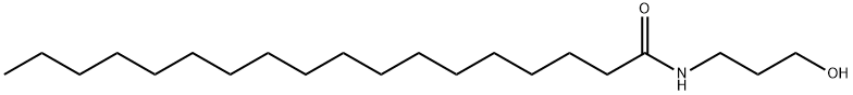 N-(3-ヒドロキシプロピル)オクタデカンアミド 化学構造式
