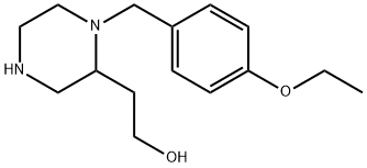 2-[1-(4-ethoxybenzyl)-2-piperazinyl]ethanol Structure