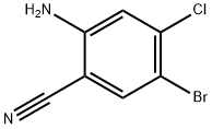 2-AMINO-5-BROMO-4-CHLOROBENZONITRILE Structure