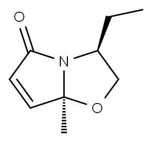 Pyrrolo[2,1-b]oxazol-5(7aH)-one, 3-ethyl-2,3-dihydro-7a-methyl-, (3S,7aS)- Structure