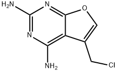 5-(CHLOROMETHYL)FURO[2,3-D]PYRIMIDINE-2,4-DIAMINE Struktur