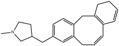 5,10,11,12-Tetrahydro-3-[(1-methyl-3-pyrrolidinyl)methyl]dibenzo[a,d]cyclooctene Struktur
