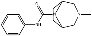 3-Methyl-8-phenylcarbamoyl-3,8-diazabicyclo[3.2.1]octane,67196-26-3,结构式