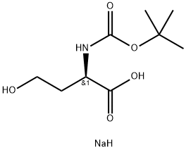 BOC-D-ホモセリン SODIUM SALT 化学構造式