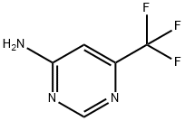 4-アミノ-6-(トリフルオロメチル)ピリミジン 化学構造式