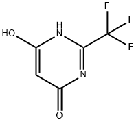 4,6-ジヒドロキシ-2-(トリフルオロメチル)ピリミジン 化学構造式